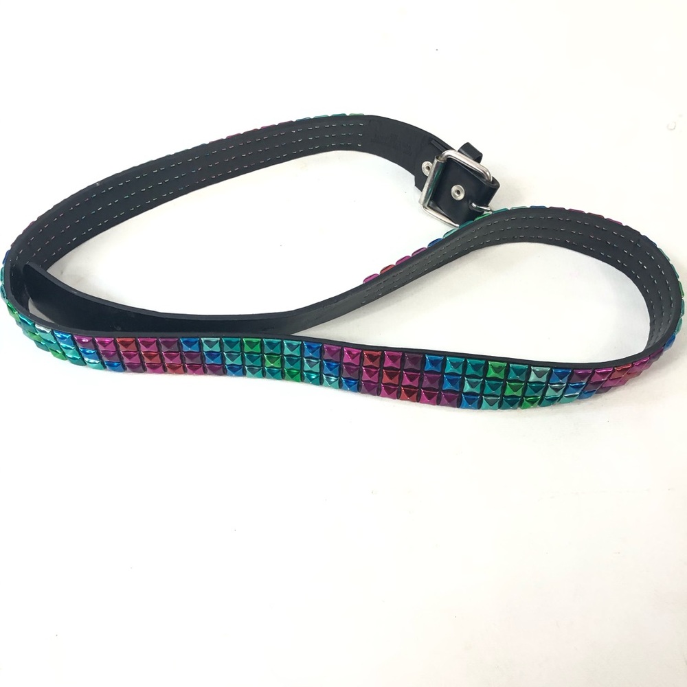 Punk Studded Rainbow Belt Large